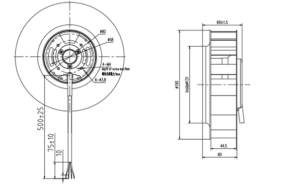 DC麻豆直播免费版190mm外形尺寸圖
