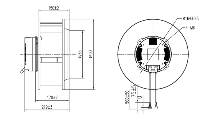 EC後傾式麻豆直播免费版400mm外形尺寸圖